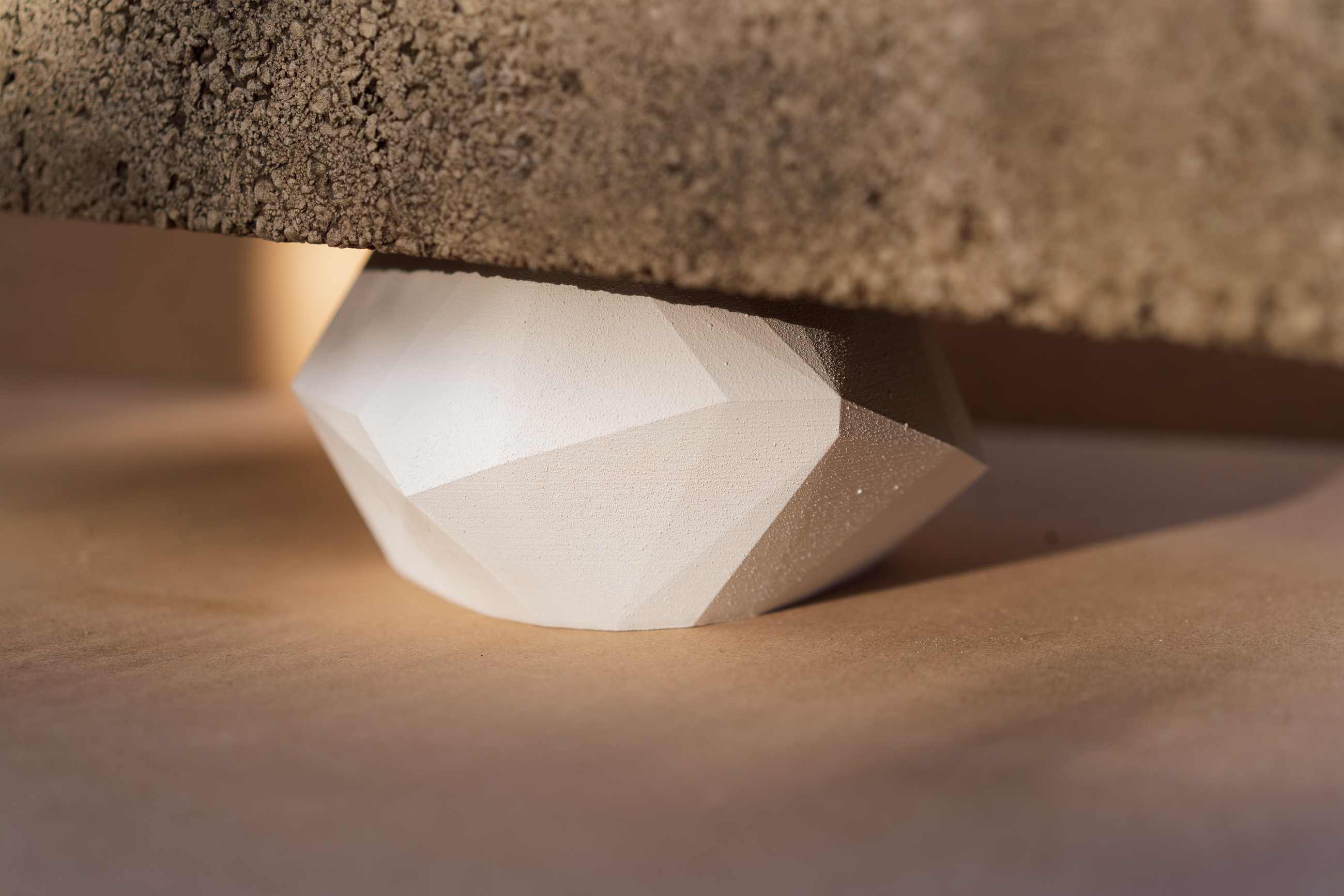 Compression - detail of form under weight
